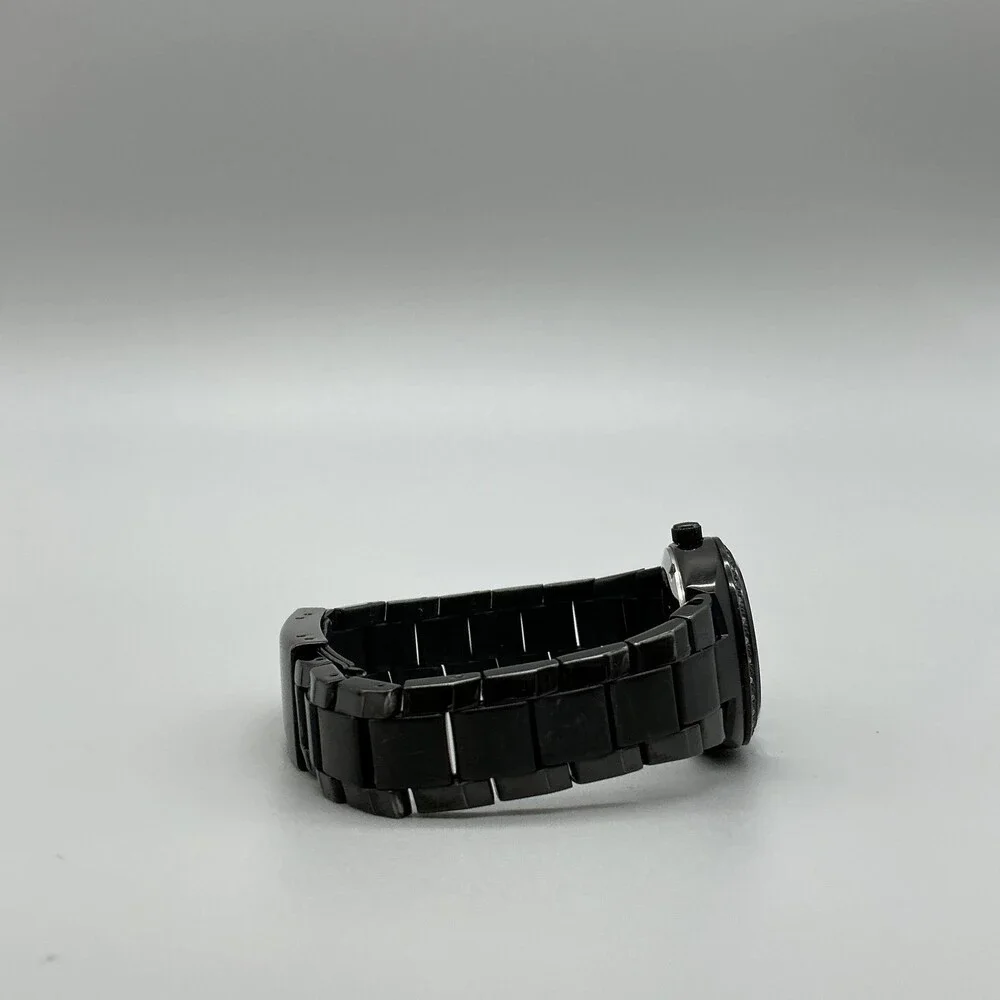Fossil Womens Watch 28mm Black Dial Stainless Crystals Date New Battery 6.75